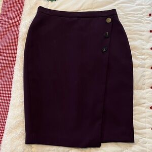 Ann Taylor purple pencil skirt 4